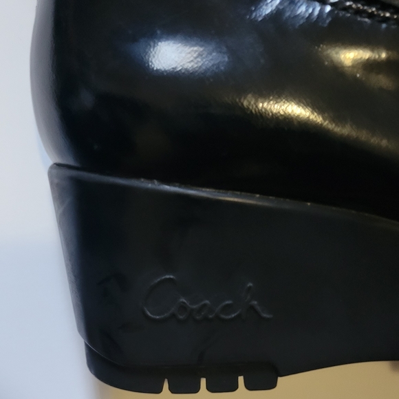Coach Optic Art Charm Signature Logo Winter Wedges - Picture 5 of 5